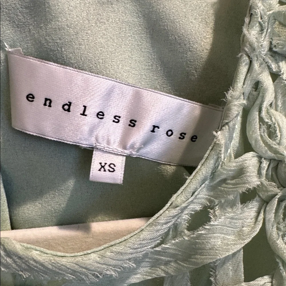 Endless Rose Mint Green Crochet Midi Dress - Picture 2 of 4